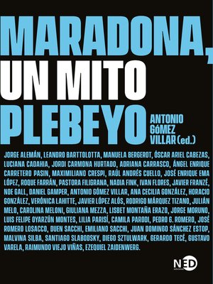 cover image of Maradona, un mito plebeyo